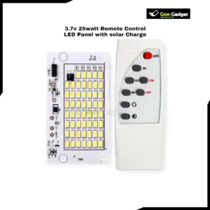 3.7V 25W Remote Control LED Panel with Solar Charging Smart Solar LED Light Module
