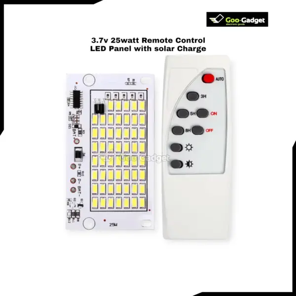 3.7V 25W Remote Control LED Panel with Solar Charging Smart Solar LED Light Module