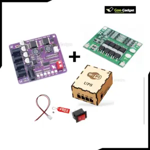 40W Mini Router UPS Circuit Borad + 3s 20A Balance BMS + Box 40W V2..6 Battery Charger Board 12.6 Battery Charger
