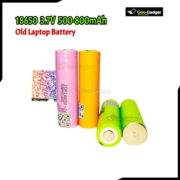 500-700mAh 18650 3.7V Lithium-Ion Rechargeable Battery for Portable Electronics and DIY Projects