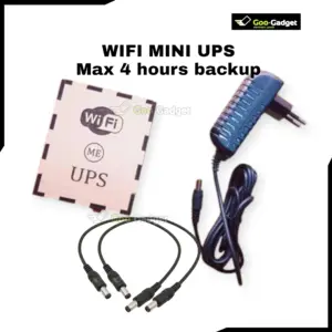 WiFi UPS with Adapter and Cable Providing 4.5 Hours Reliable Backup Power