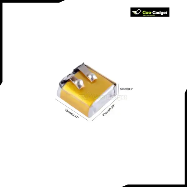 30mAh 3.7V Rechargeable Li-Polymer Battery For TWS Bluetooth Headsets Smart Watches and More Assembly