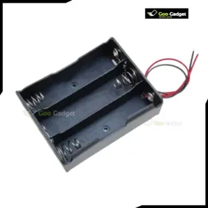 3S 3 slot 18650 Battery Holder Case 3S 12V Lithium-Ion Battery Box with 6-Inch Wire Leads for DIY Projects