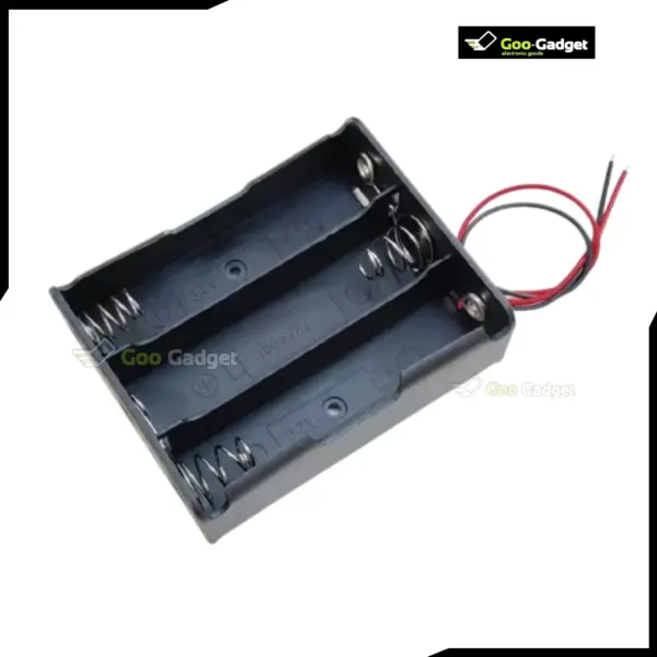 3S 3 slot 18650 Battery Holder Case 3S 12V Lithium-Ion Battery Box with 6-Inch Wire Leads for DIY Projects