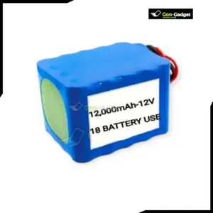 High Capacity 12,000mAh 12V Lithium Ion Rechargeable Battery Pack for Portable Electronics
