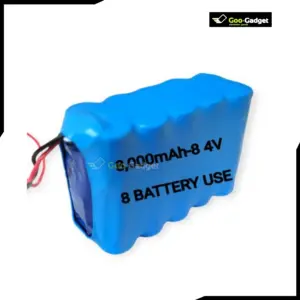 High Capacity 8,000mAh 8.4V Lithium Ion Rechargeable Battery Pack for Electronics