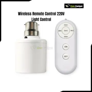 Smart B22 to E27 LED Lamp Holder with Wireless Remote AC 85-265V Timer Control Adjustable Light Socket Converter