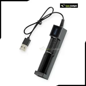 18650 Battery Charger Universal Smart USB Charging 1 Slot for Rechargeable Lithium Battery Charger Li-ion 18650 26650 14500 17670