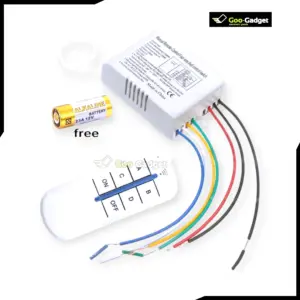 4-Way 220V Digital Wireless Remote Control Switch with Receiver and Battery Wall Light Control System