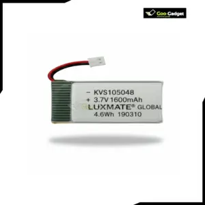 3.7V 1600mAh Rechargeable LiPo Battery for RC Drones Cars and Toys with High Energy Density