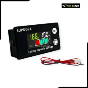 SUPNOVA Battery Capacity Voltage Indicator Level DC 8V to 100V LCD Voltmeter Gauge for Lead Acid Lithium LiFePO4 Batteries