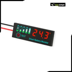 DC 7-55V Smart Battery Level Indicator JX-4615N-A2 LCD Voltage and Capacity Meter for Battery Monitoring