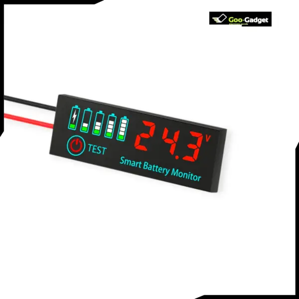 DC 7-55V Smart Battery Level Indicator JX-4615N-A2 LCD Voltage and Capacity Meter for Battery Monitoring