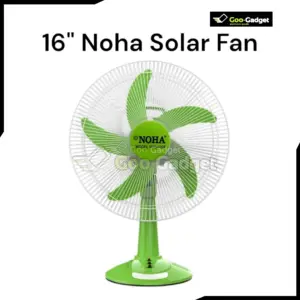 NOHA 16 Inch Solar Table Fan DC 12V with LED Light