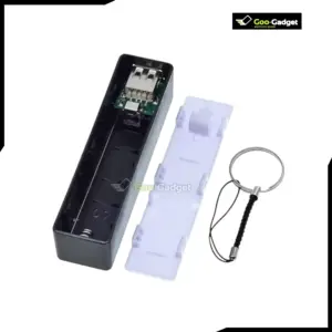 1 Slot USB Power Bank Case 18650 Battery Charger Case DIY Box with Key Chain
