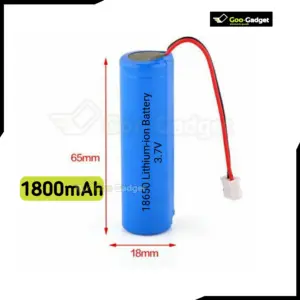 1800mAh 3.7V AC/DC Light Battery 18650 Battery Model