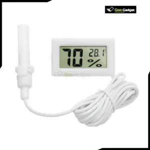 Digital LCD Mini Thermometer Hygrometer Temperature and Humidity Meter White