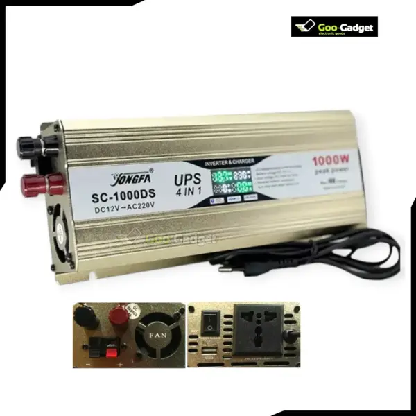 Yongfa Digital 4-in-1 Inverter and Charger 1000W IPS UPS SC-1000DS with Display