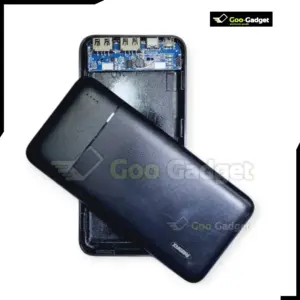Power Bank Case for 10000mAh Li-Po Battery | Dual USB Output | DIY Power Bank Shell with Charging Circuit – Black