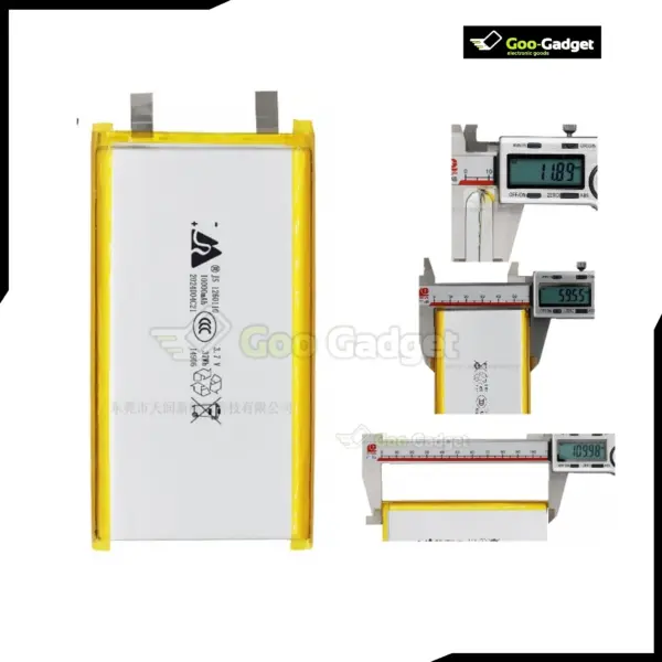 High Capacity 10000mAh 1260110 3.7V Lithium Polymer Rechargeable Battery for Power Banks