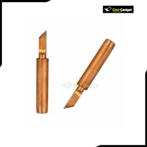 Pure Copper 900M-T-I Soldering Iron Tip Compatible with 908 and Other Standard Soldering Irons for Electronics Repair Projects
