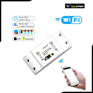 Smart WiFi Switch Breaker – Voice & App Controlled | Compatible with Alexa, Google Home | Mobile Phone Remote Control | 10A Smart Home Switch
