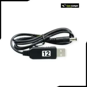 5V to 12V DC Booster Cable for Mini UPS  DC Step-Up Converter with 2.1x5.5mm Plug