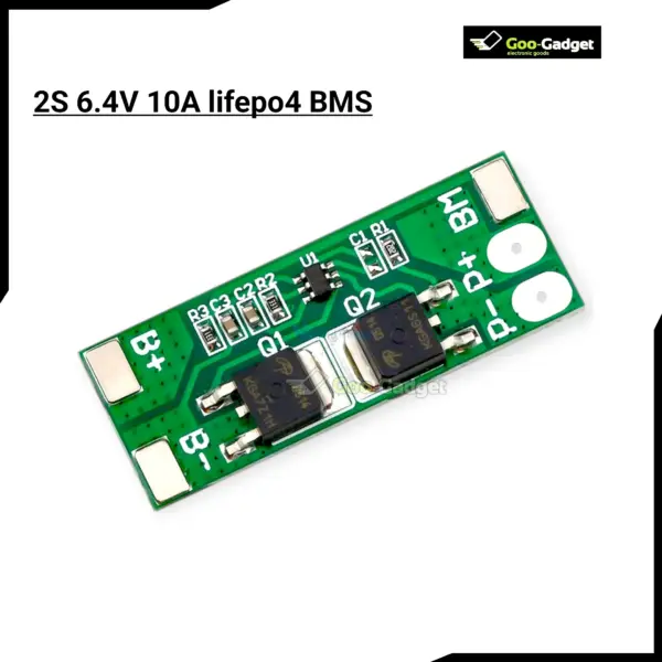 BMS 2S 6.4V 10A LiFePO4 Battery Protection Board Charging and Discharging PCB Module