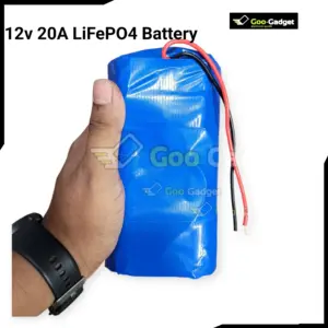 12.8V 20Ah 4S LiFePO4 Battery Pack Cylindrical 40138 Cells with Advanced 100A Battery Management System
