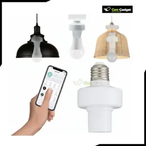 E27 Screw Smart APP Remote Control Lamp Holder | Bluetooth Wireless LED Bulb Adapter | Energy-Saving Smart Home Light Socket