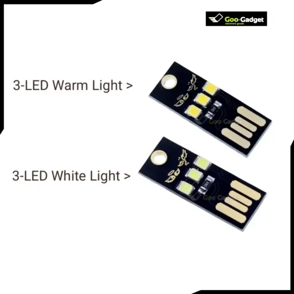 Night Lamp Mini Pocket Card USB Power LED Keychain 0.5W USB LED Bulb for Laptop PC and Power Bank
