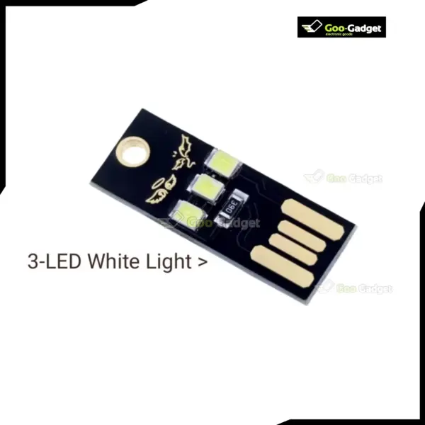 Night Lamp Mini Pocket Card USB Power LED Keychain 0.5W USB LED Bulb for Laptop PC and Power Bank - Image 2