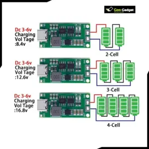 Multi Cell 2S 3S 4S Type C Step Up Boost Charger 8.4V 12.6V 16.8V LiPo Li Ion Battery Charger